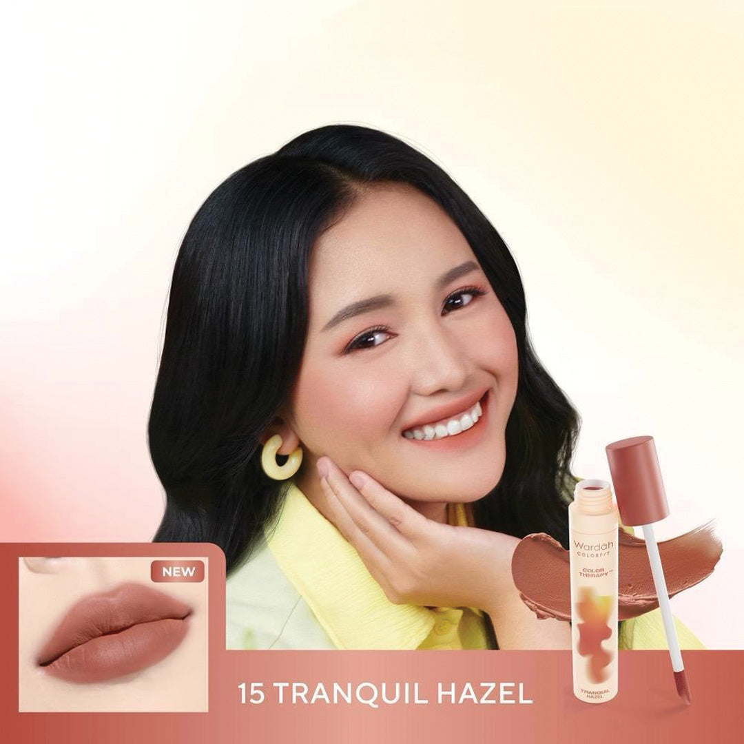 Wardah Colorfit Velvet Lip Mousse Color Therapy - Mousse-like Soft Matte Finish with Blurry Effect