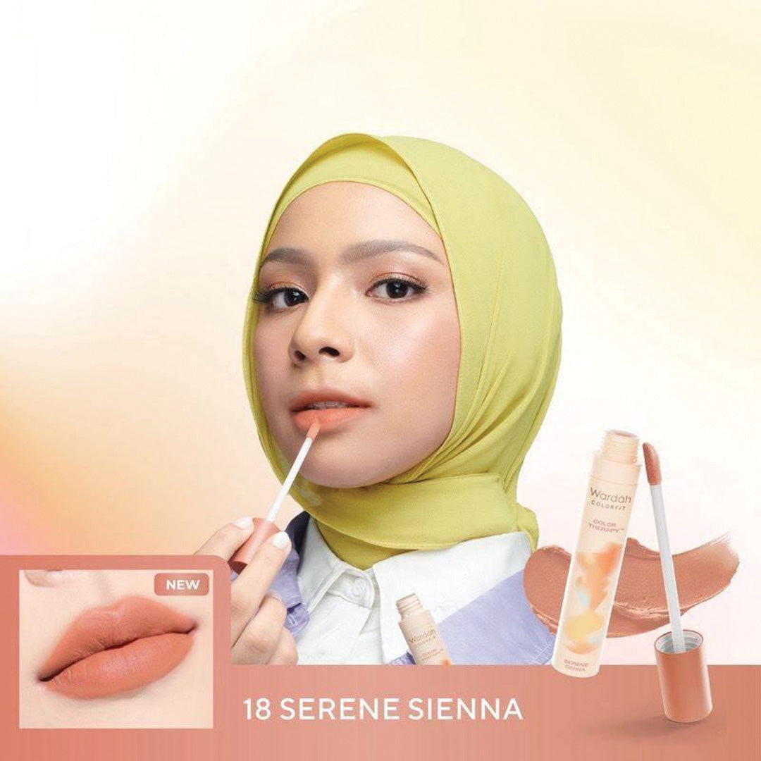Wardah Colorfit Velvet Lip Mousse Color Therapy - Mousse-like Soft Matte Finish with Blurry Effect