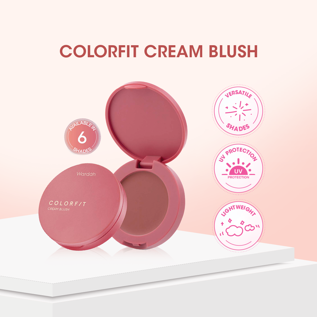 Wardah Colorfit Cream Blush – Lightweight & Buildable