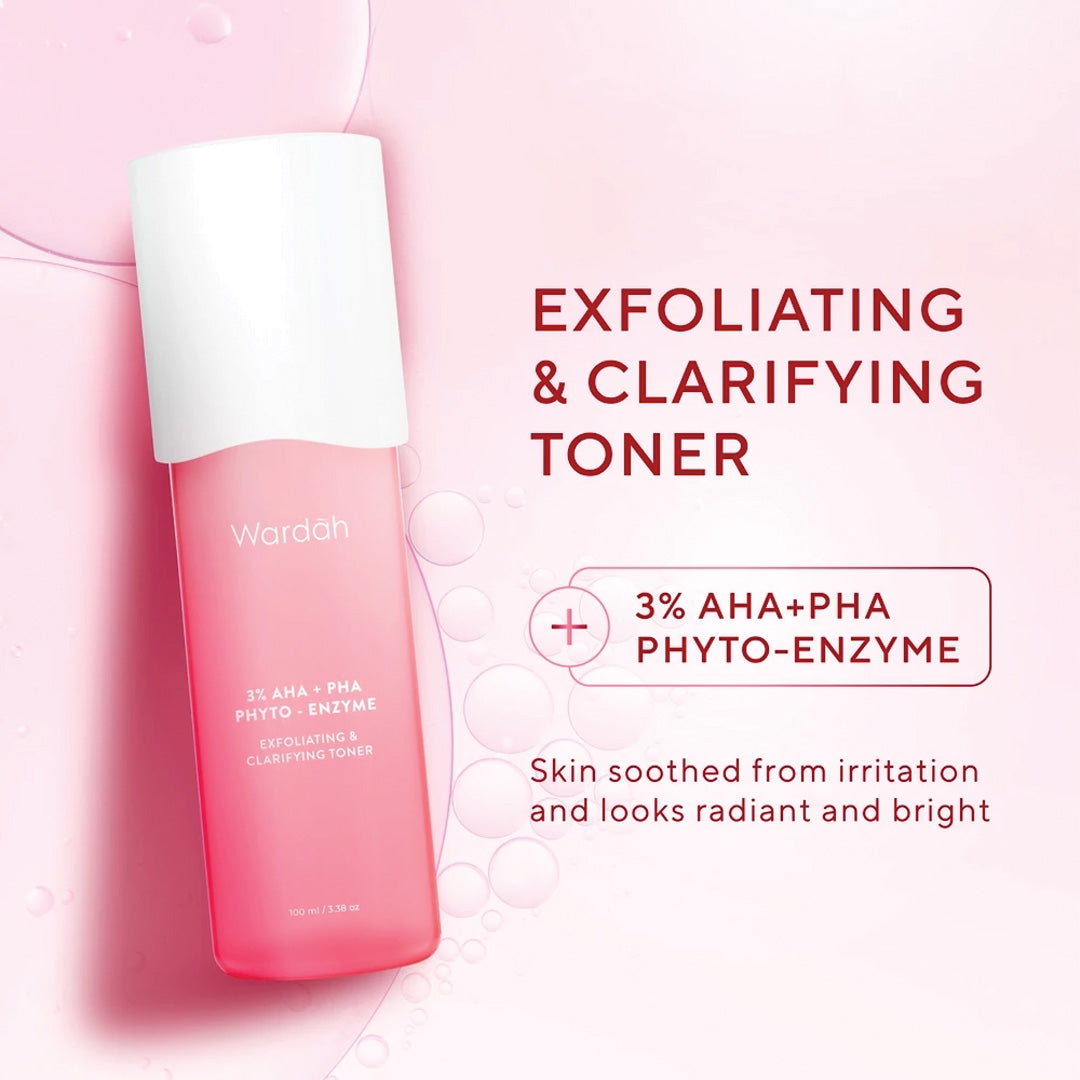 Wardah 3% AHA-PHA Phyto-Enzyme Exfoliating & Clarifying Toner 100 ml