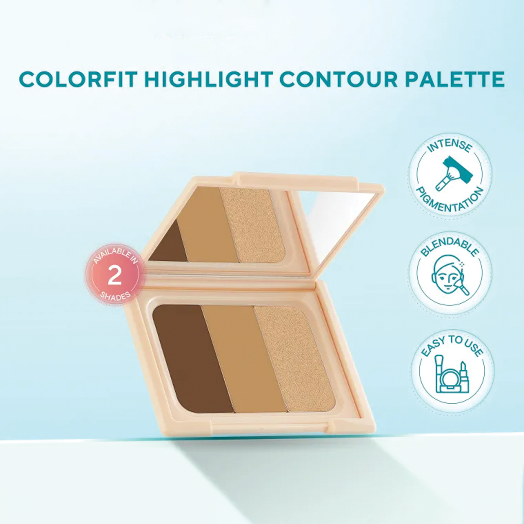 Wardah Colorfit Highlight Contour Palette