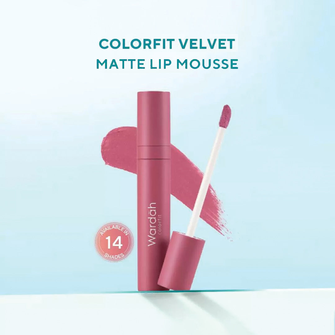 Wardah Colorfit Velvet Matte Lip Mousse – Long-Lasting & Waterproof