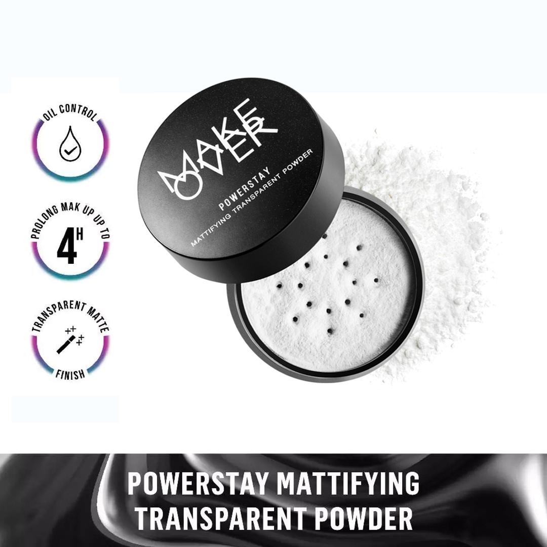 MAKE OVER Powerstay Mattifying Transparent Powder 11 g