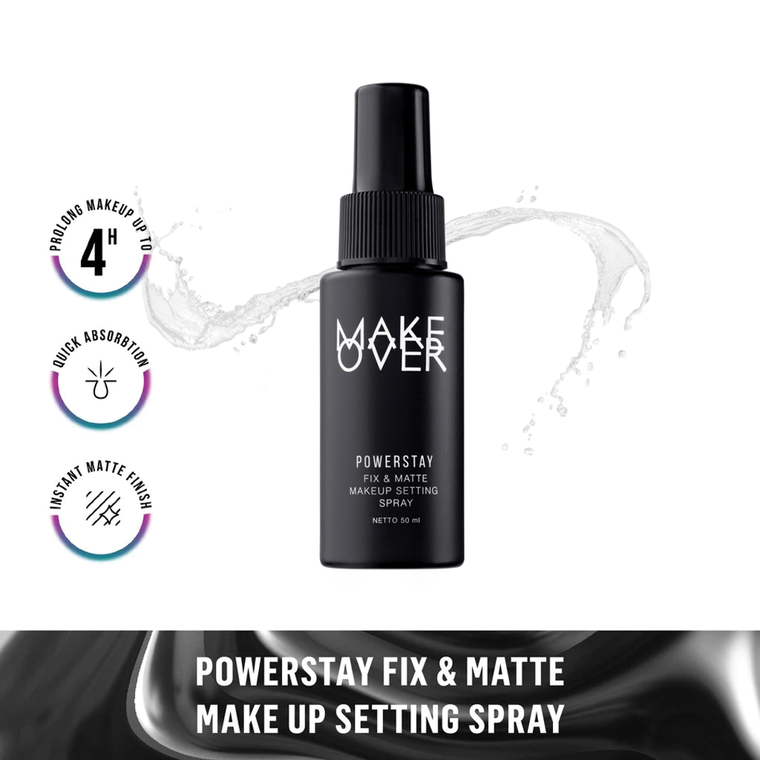 MAKE OVER Powerstay Fix & Matte Makeup Setting Spray 50 ml