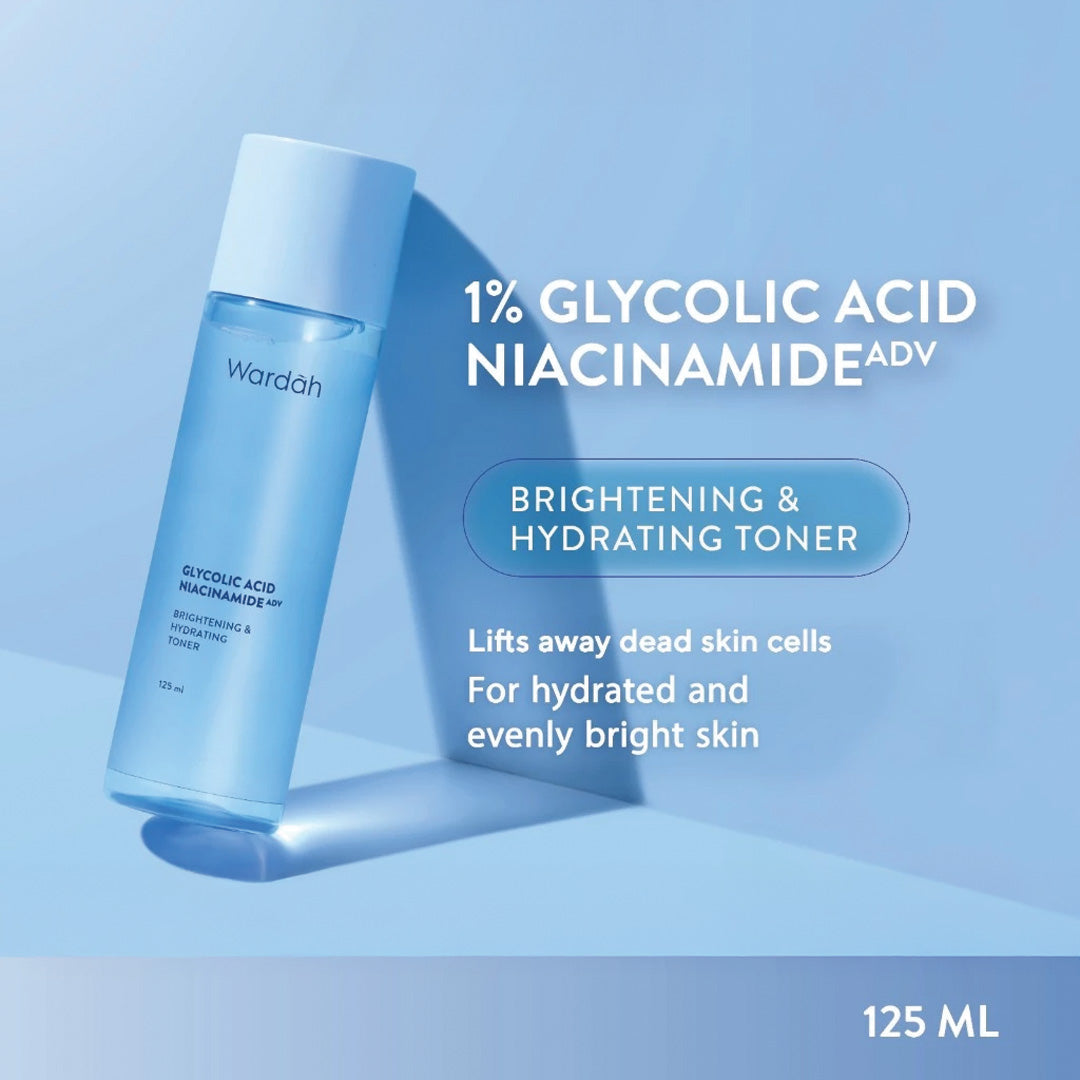 Wardah Glycolic Acid NiacinamideADV Brightening & Hydrating Toner 125 ml