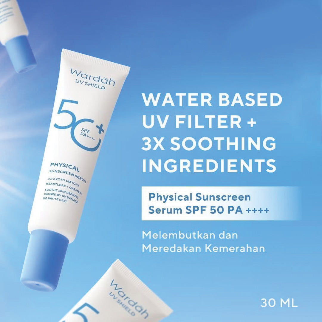 Wardah UV Shield Physical Sunscreen Serum SPF 50+ PA++++ 30 ml