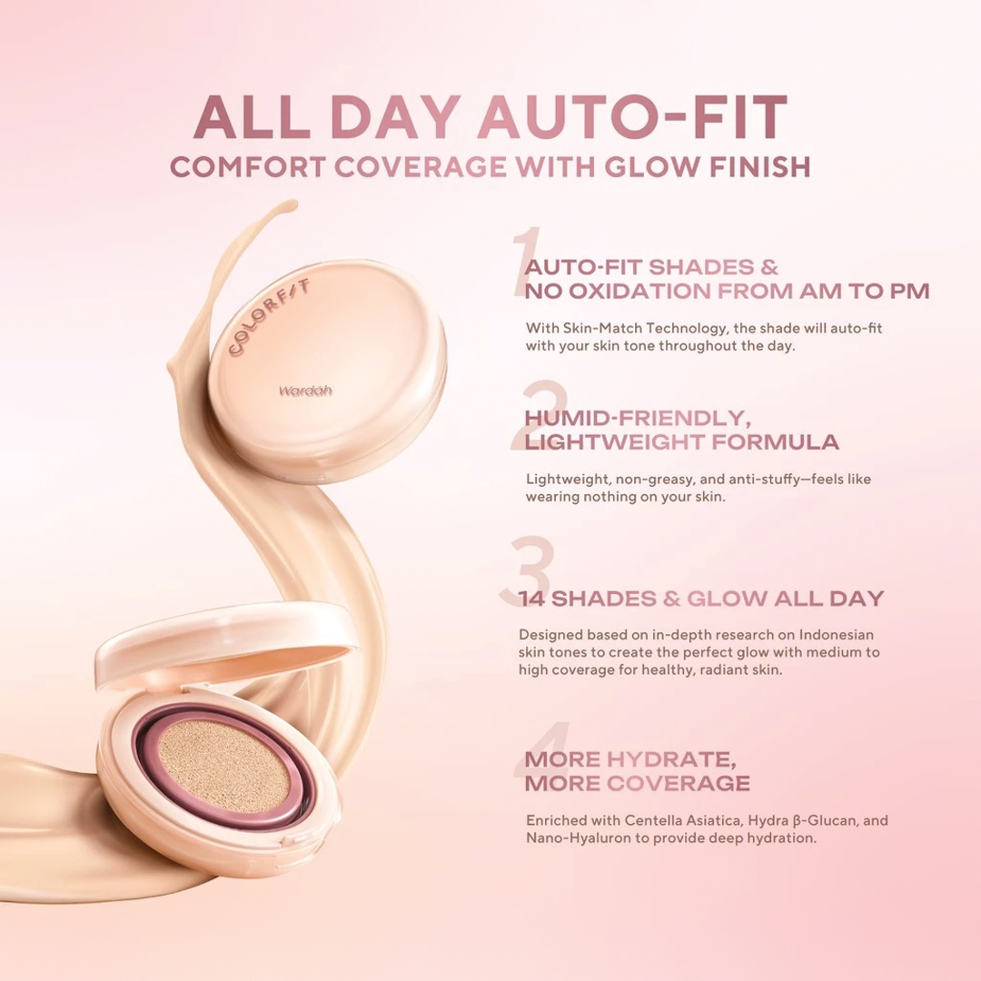 Wardah Colorfit Perfect Glow Cushion SPF40 PA+++