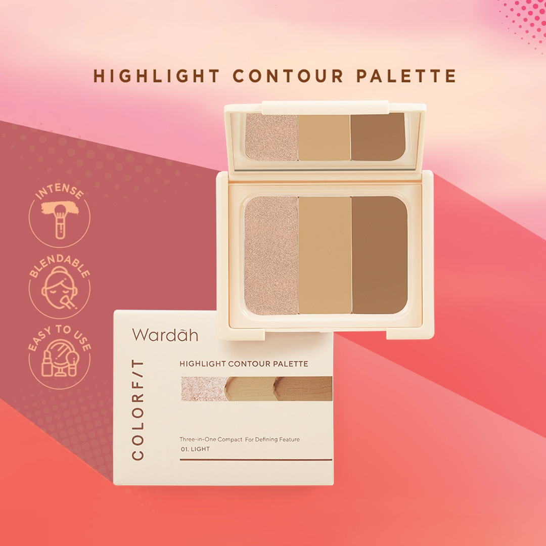 Wardah Colorfit Highlight Contour Palette