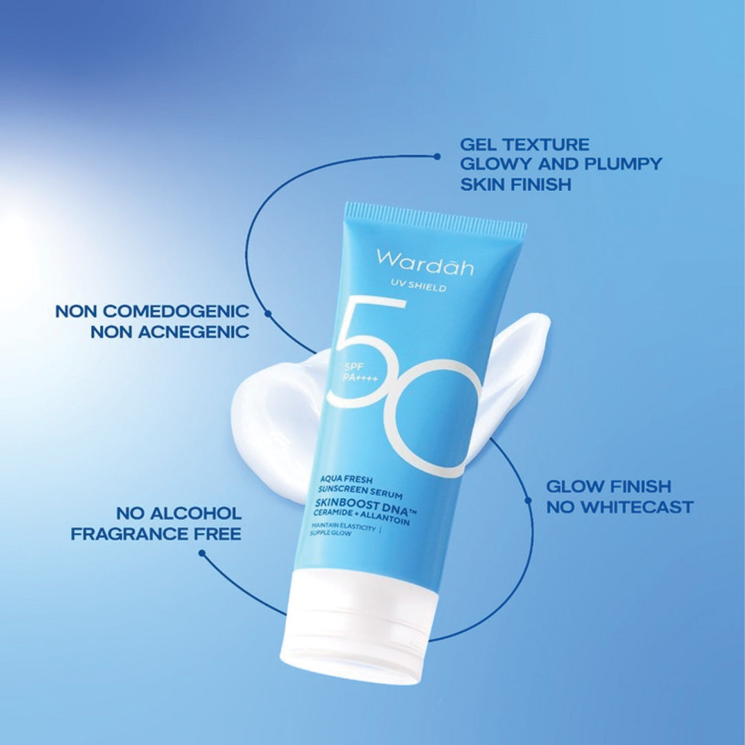 Wardah UV Shield Aqua Fresh Sunscreen Serum SPF 50 PA++ 30 ml