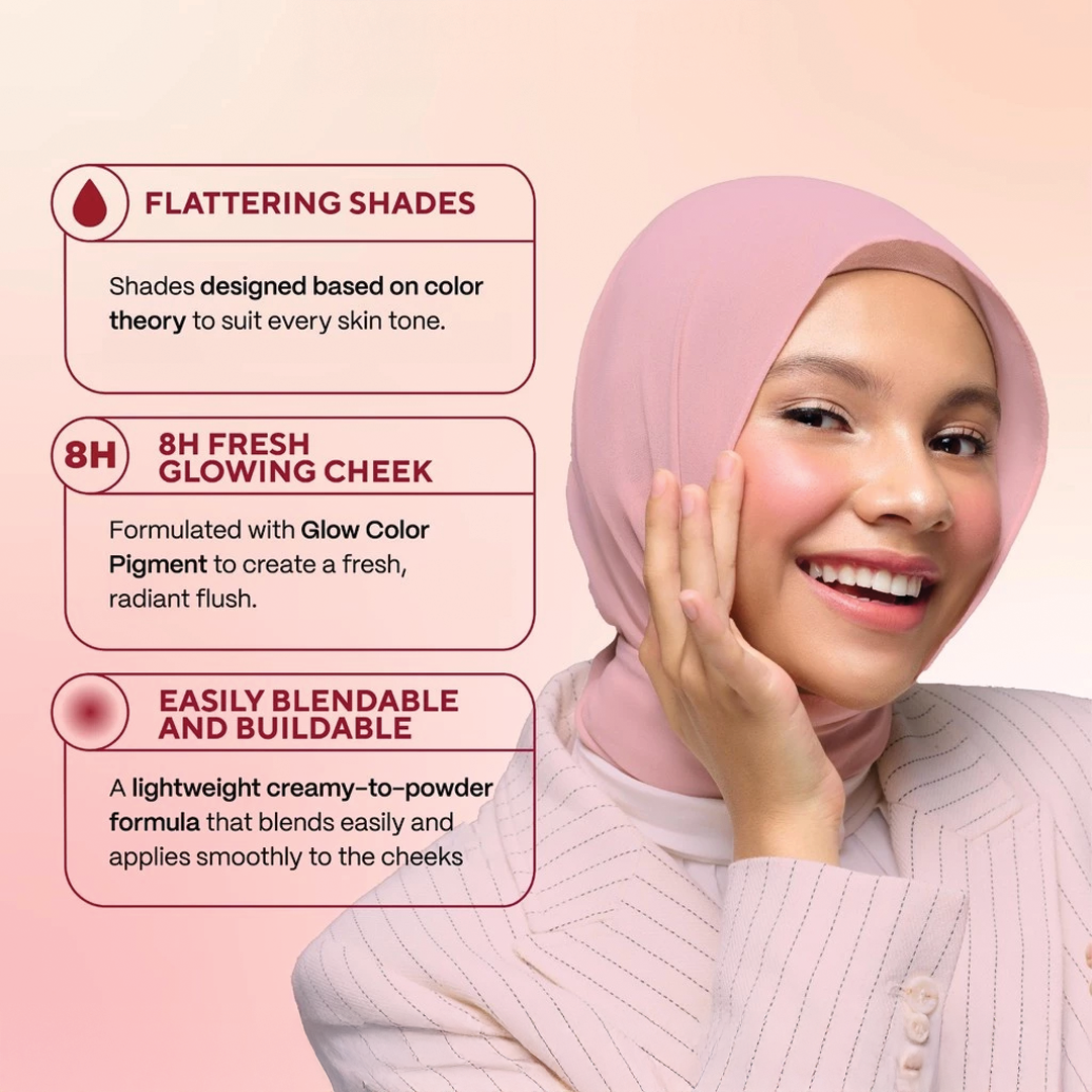 Wardah Colorfit Cream Blush – Lightweight & Buildable