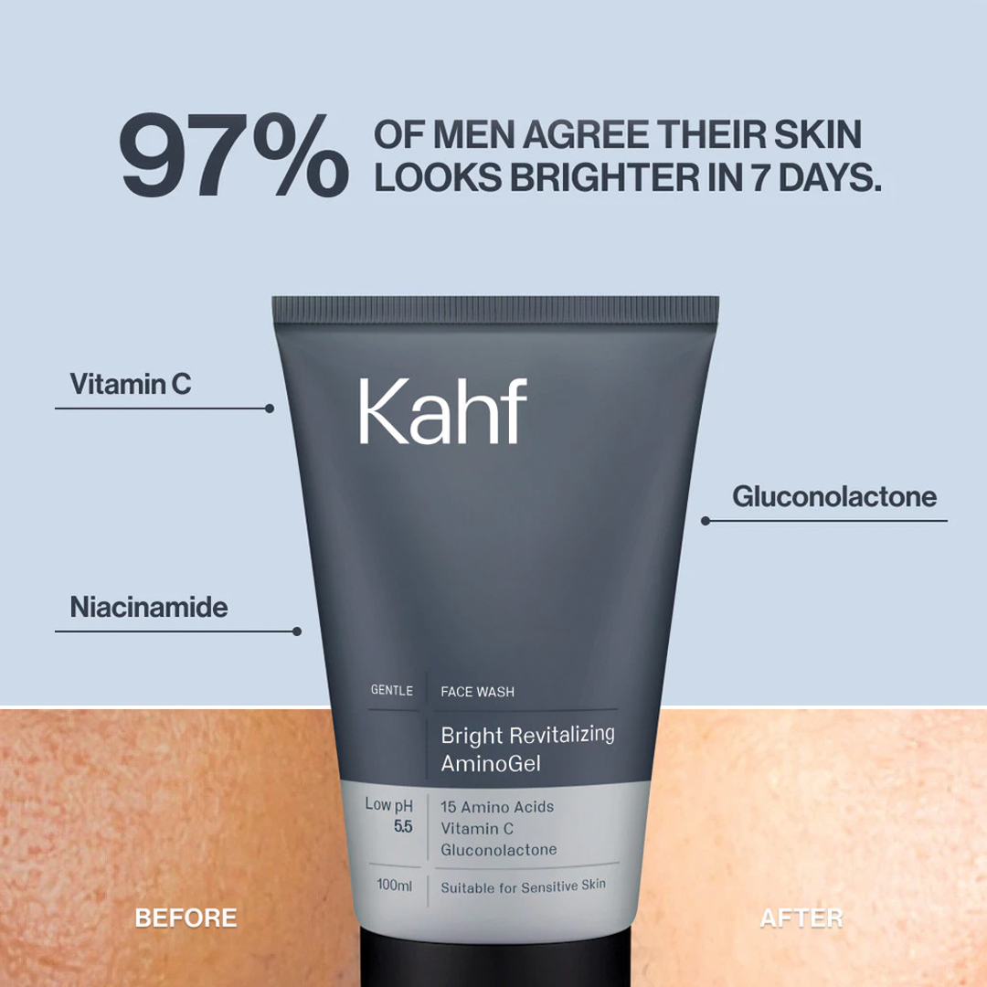 Kahf Bright Revitalizing AminoGel Face Wash 100 ml