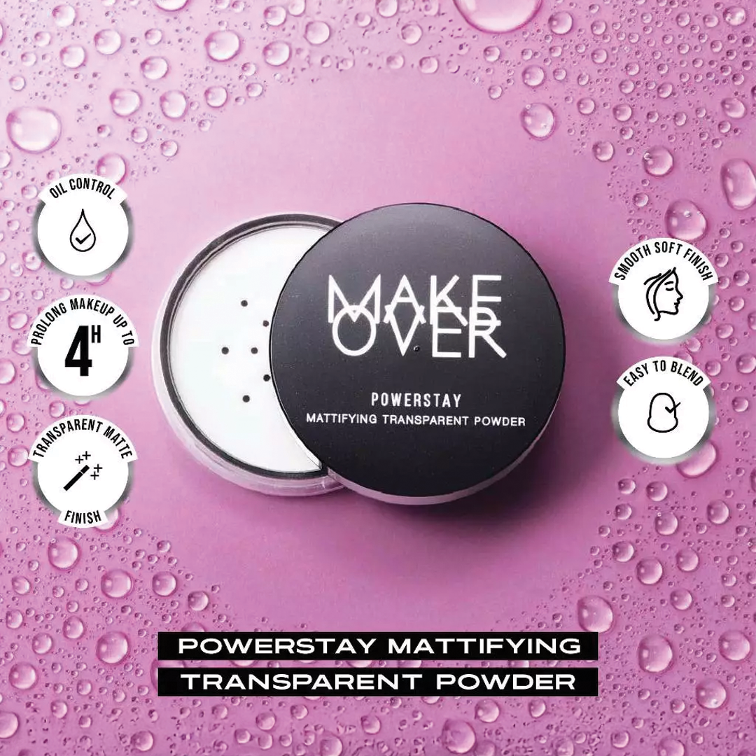 MAKE OVER Powerstay Mattifying Transparent Powder 11 g