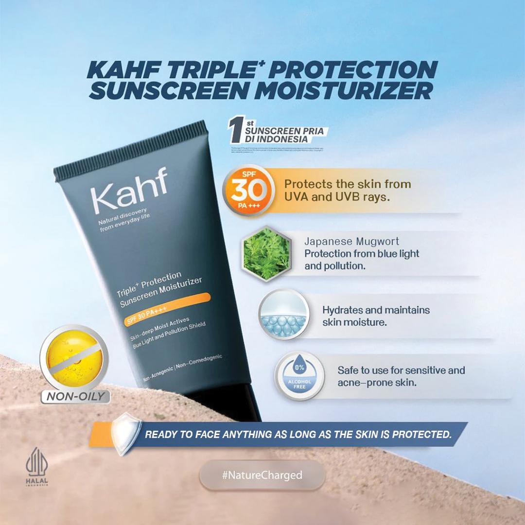 Kahf Triple+ Protection Sunscreen Moisturizer 30 ml