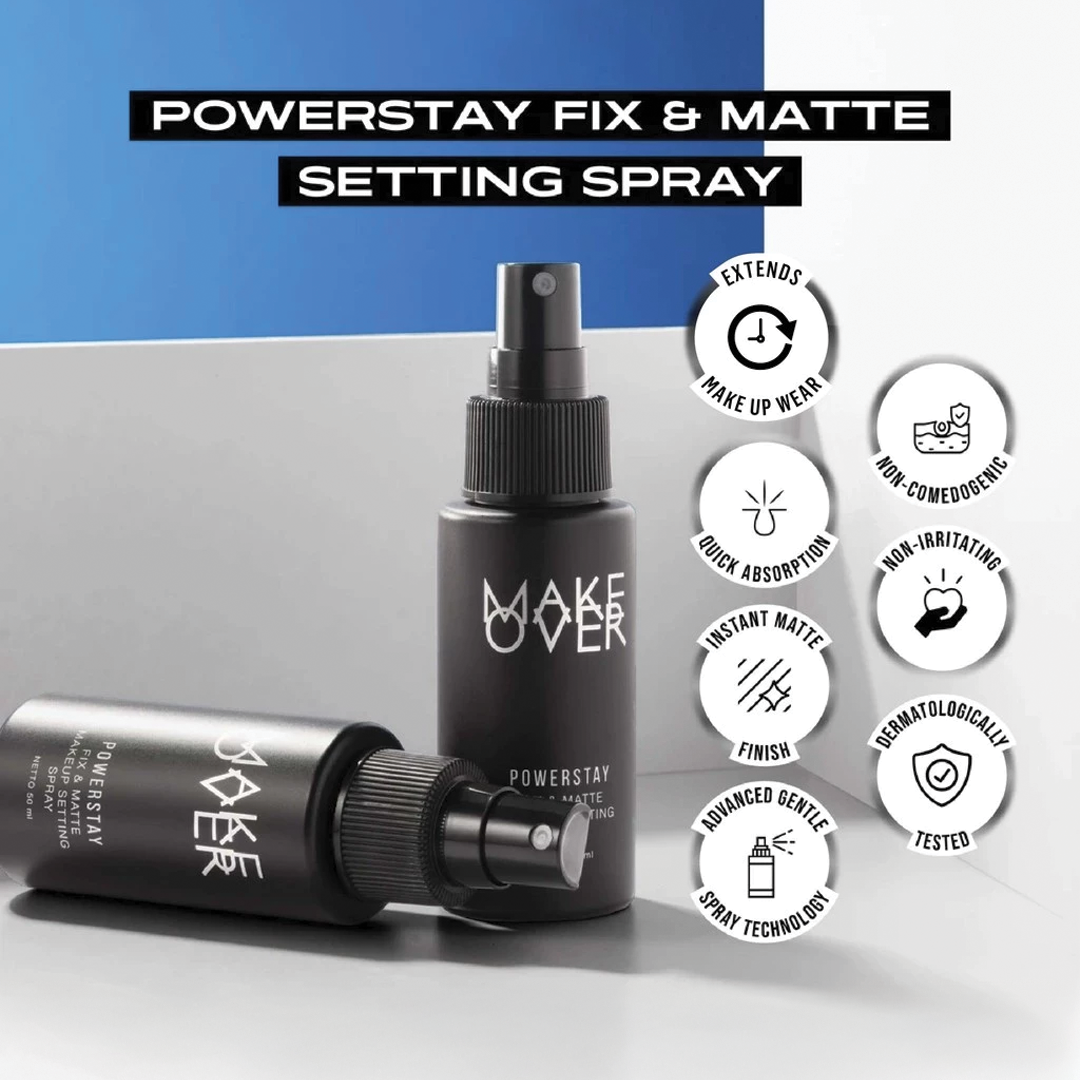 MAKE OVER Powerstay Fix & Matte Makeup Setting Spray 50 ml