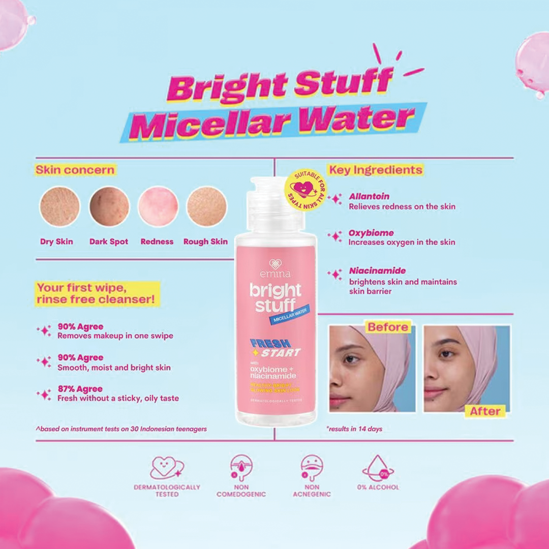 Emina Bright Stuff Micellar Water 100 ml