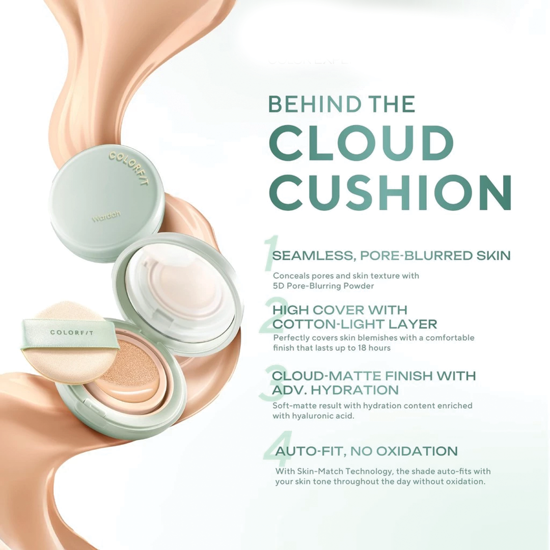 Wardah Colorfit 5D Cloud Cushion SPF50 PA++++