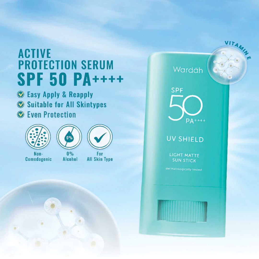 Wardah UV Shield Light Matte Sun Stick 22 g