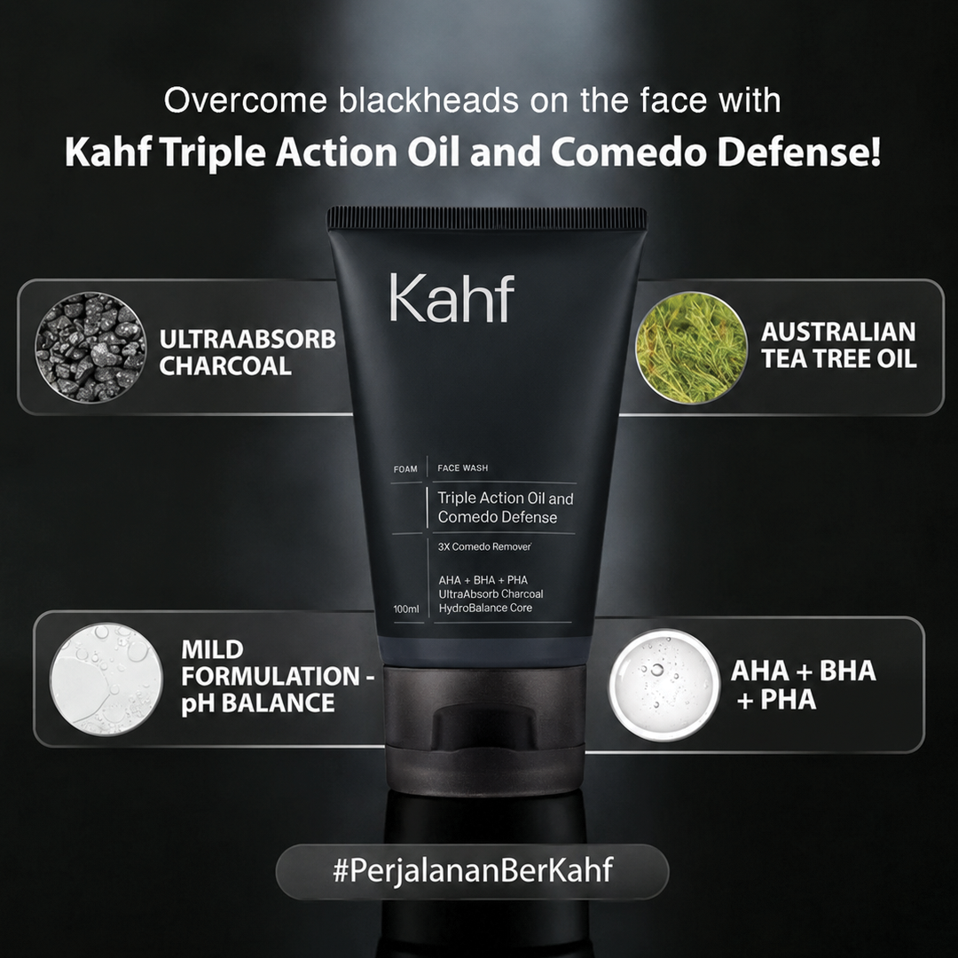 Kahf Triple Action Oil and Comedo Defense Face Wash 100 ml