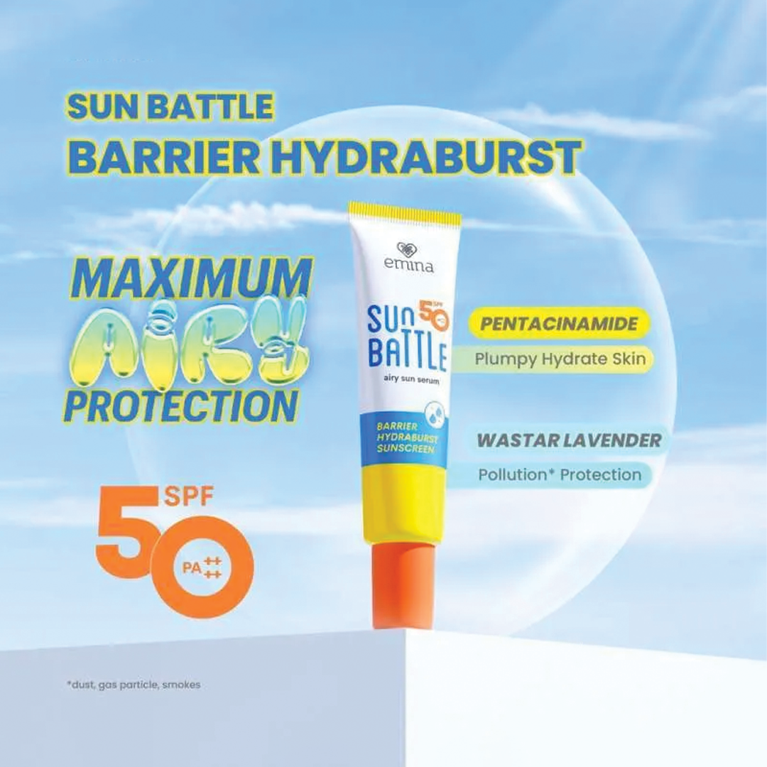 Emina Sun Battle SPF 50 PA++++ Barrier Hydraburst Sunscreen 30 ml