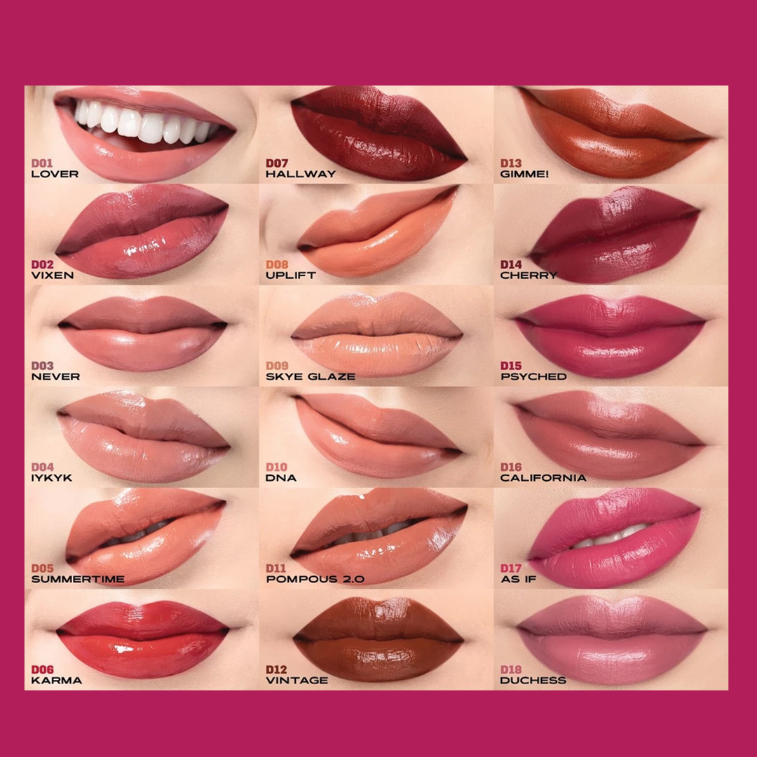 MAKEOVER Powerstay Glazed Lock Lip Pigment|Plump and Glazy Lips|Waterproof Lipstick|