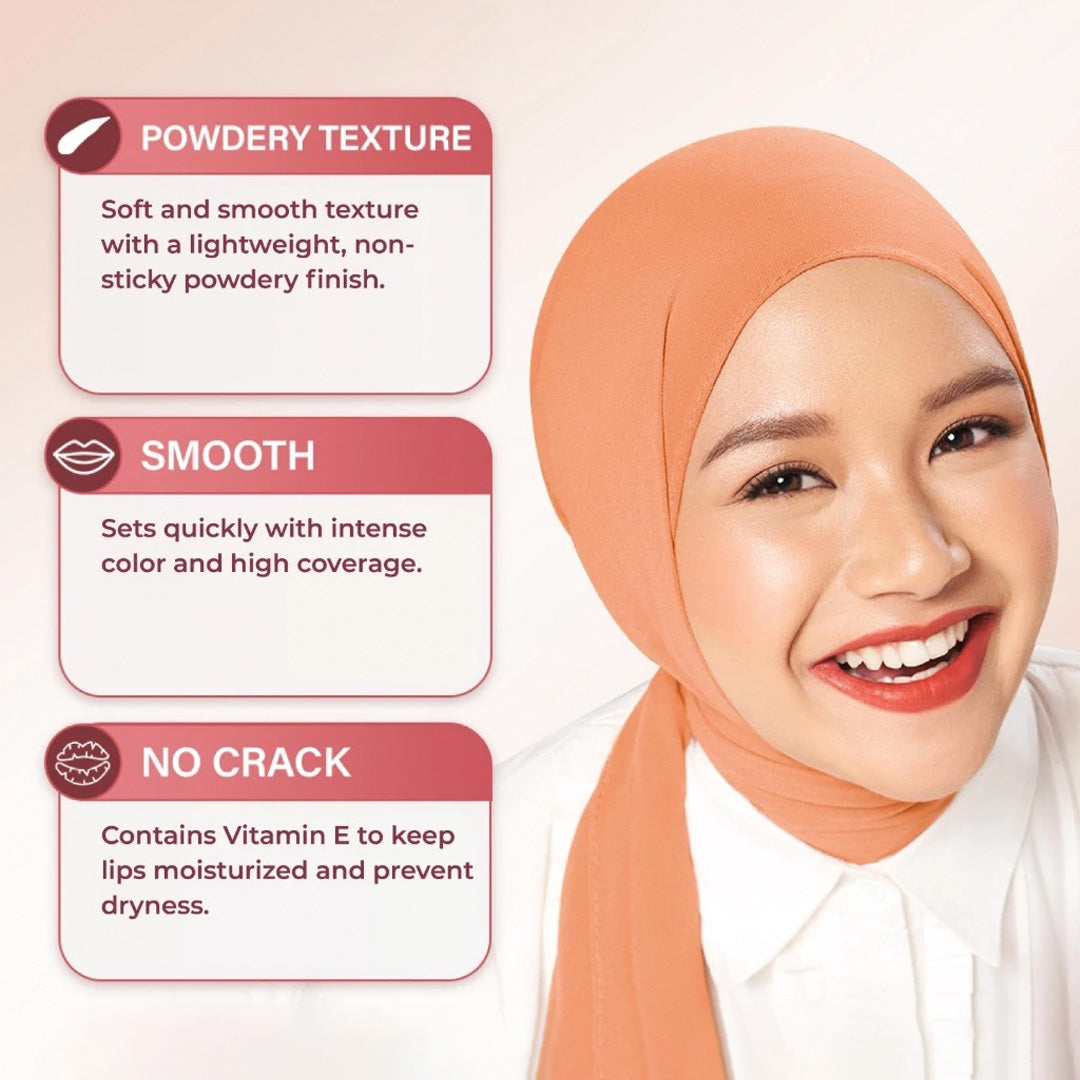 Wardah Colorfit Velvet Matte Lip Mousse – Long-Lasting & Waterproof