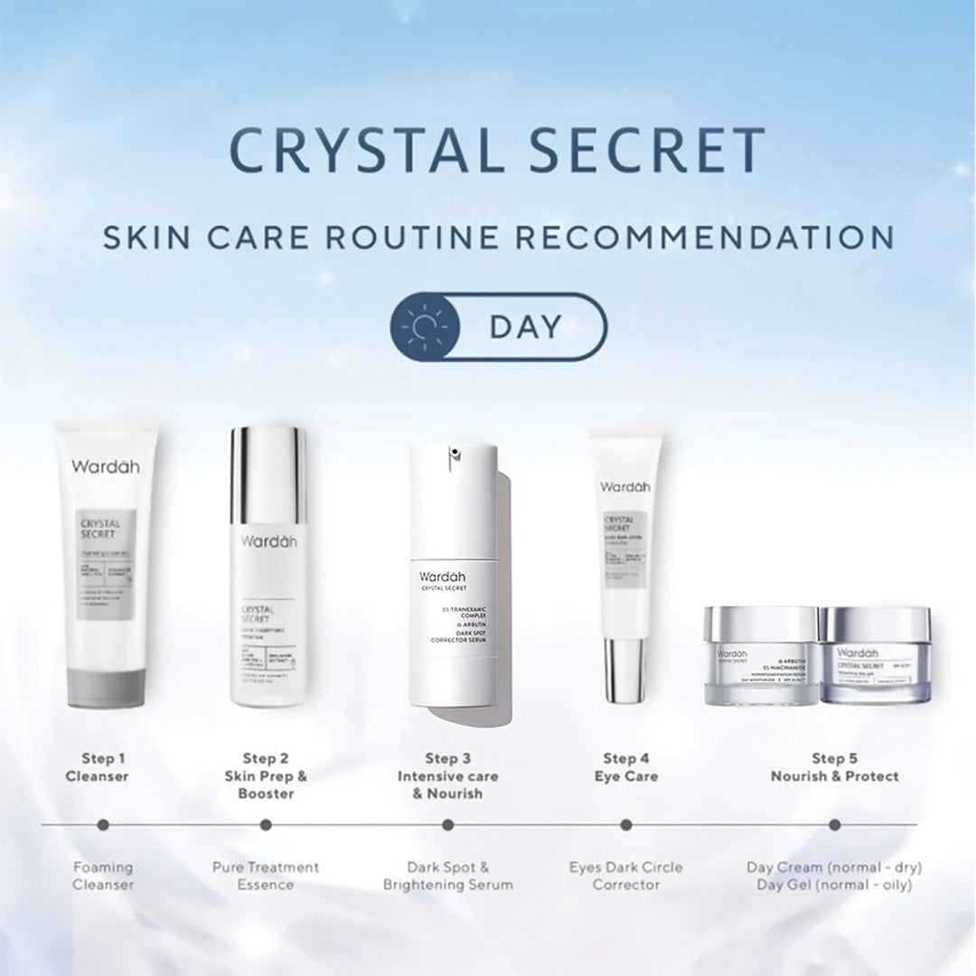 Wardah Crystal Secret α-Arbutin 5% Niacinamide Hyperpigmentation Expert SPF 35 PA+++ Day Moisturizer 30 g