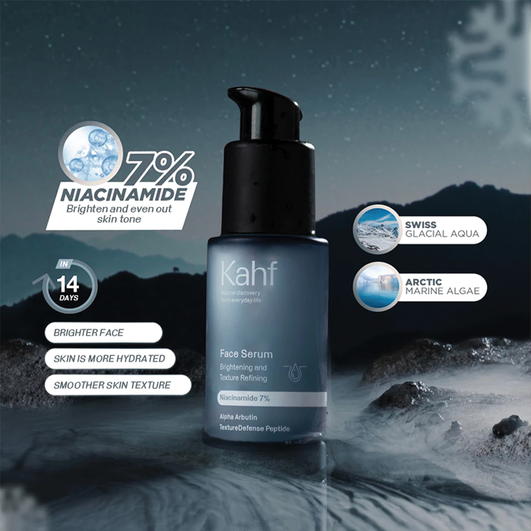 Kahf Brightening and Texture Refining Face Serum 35 ml -  Niacinimide 7%