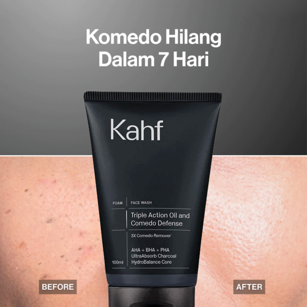 Kahf Triple Action Oil and Comedo Defense Face Wash 100 ml