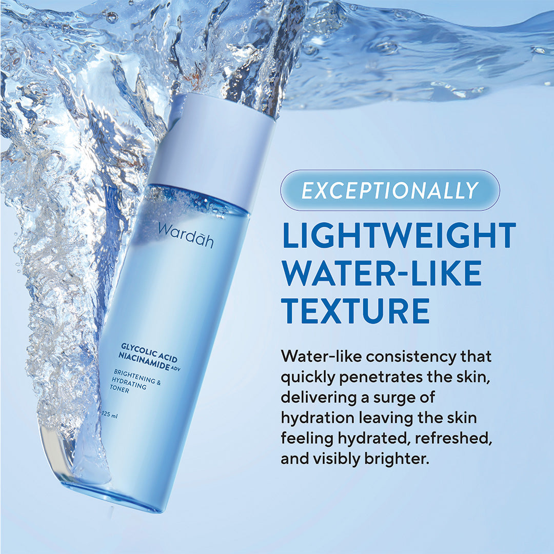 Wardah Glycolic Acid NiacinamideADV Brightening & Hydrating Toner 125 ml