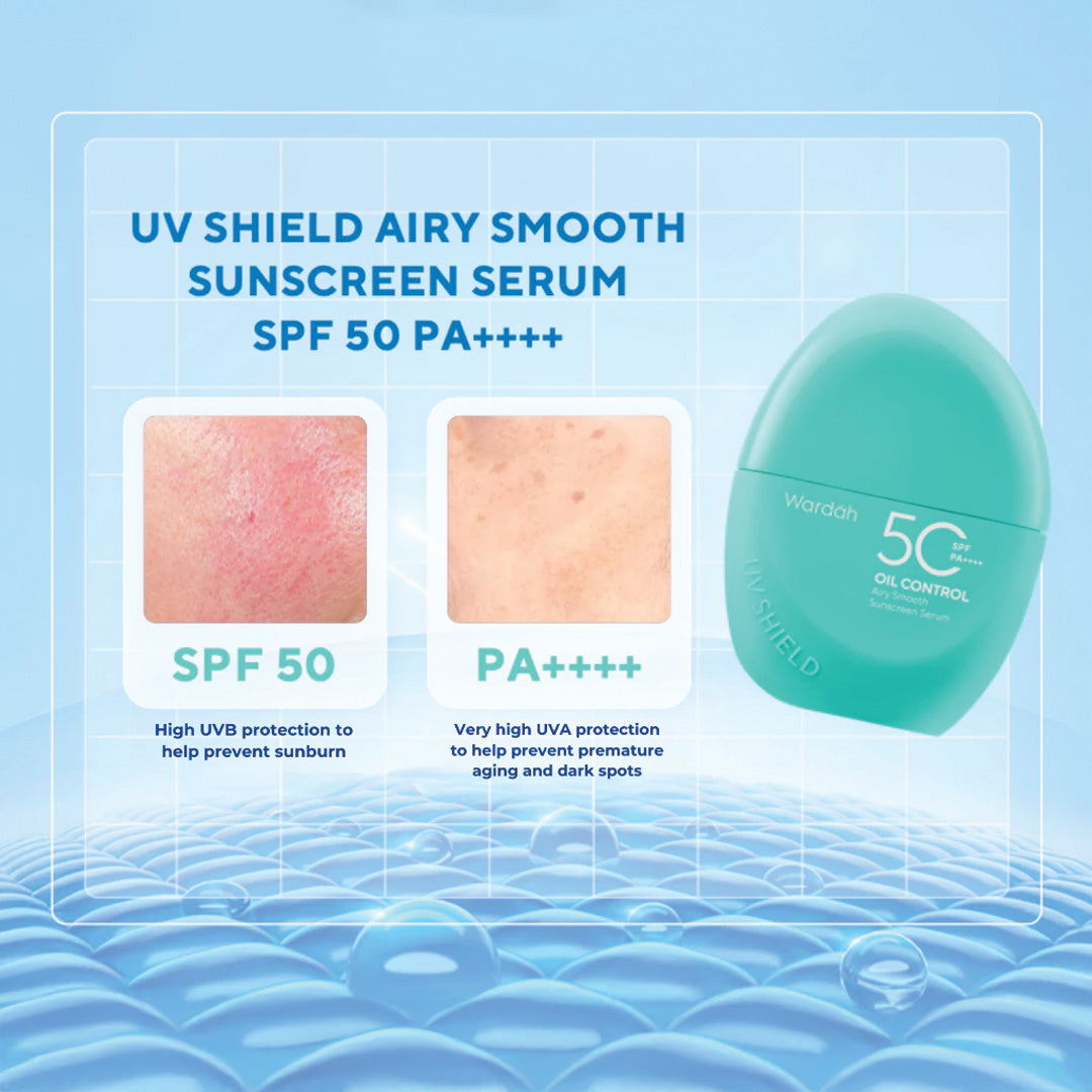 Wardah UV Shield Airy Smooth Sunscreen Serum SPF 50 PA++++ 40 ml