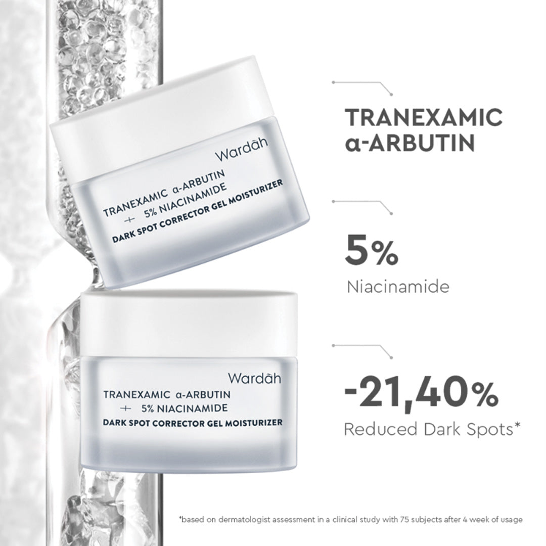 Wardah Tranexamic α-Arbutin + 5% Niacinamide Dark Spot Corrector Gel Moisturizer 30g