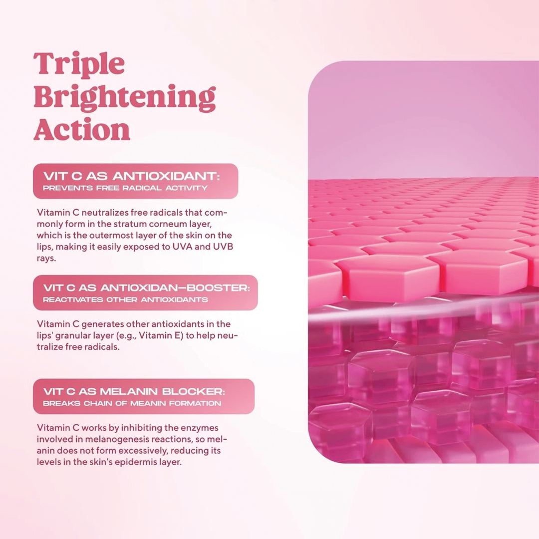 Wardah Lip Rescue Jelly Balm Dusty Rose - Brighten Dark Lips, Plump-pillow like,Hydrates, Smoothen Lips,Vitamin C