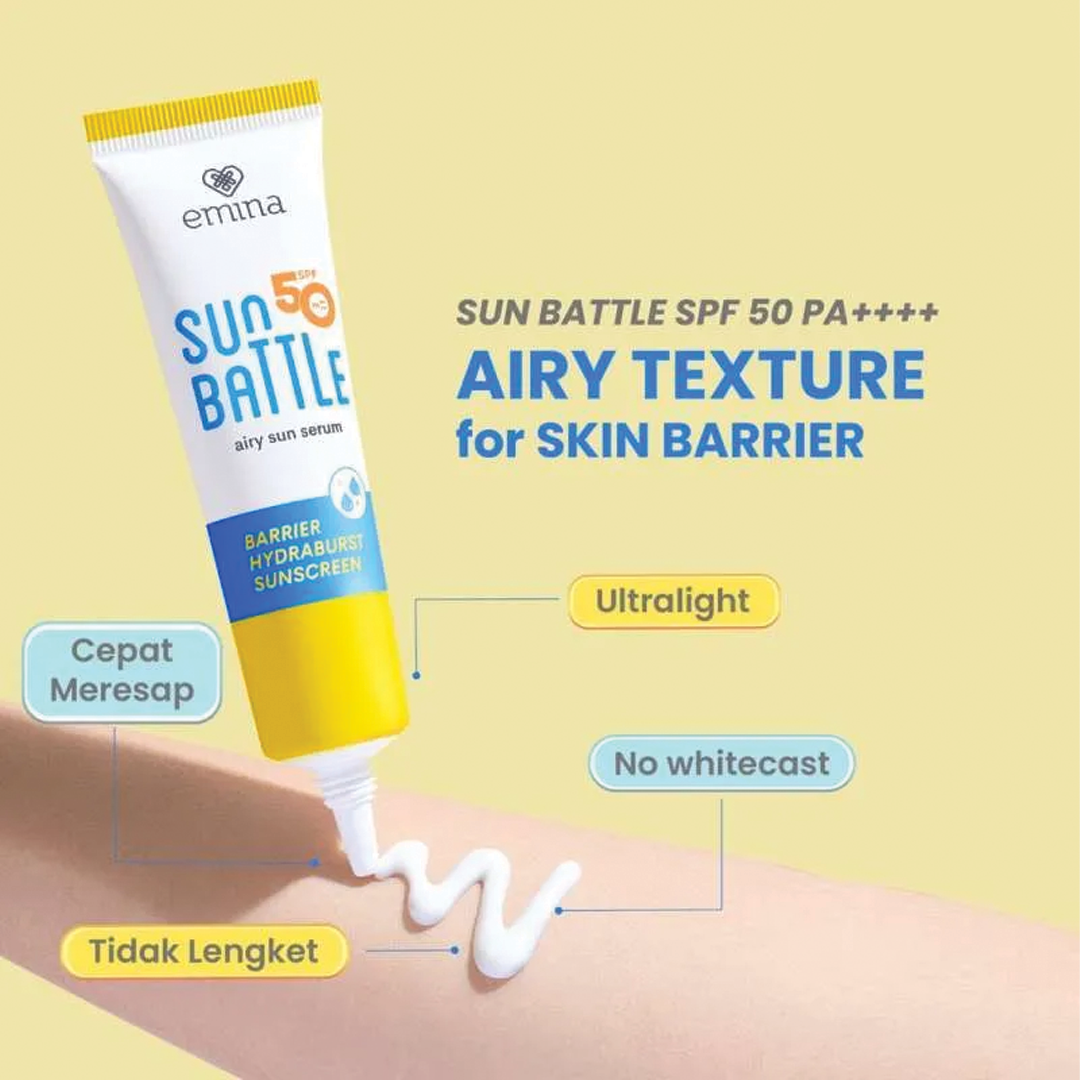 Emina Sun Battle SPF 50 PA++++ Barrier Hydraburst Sunscreen 30 ml