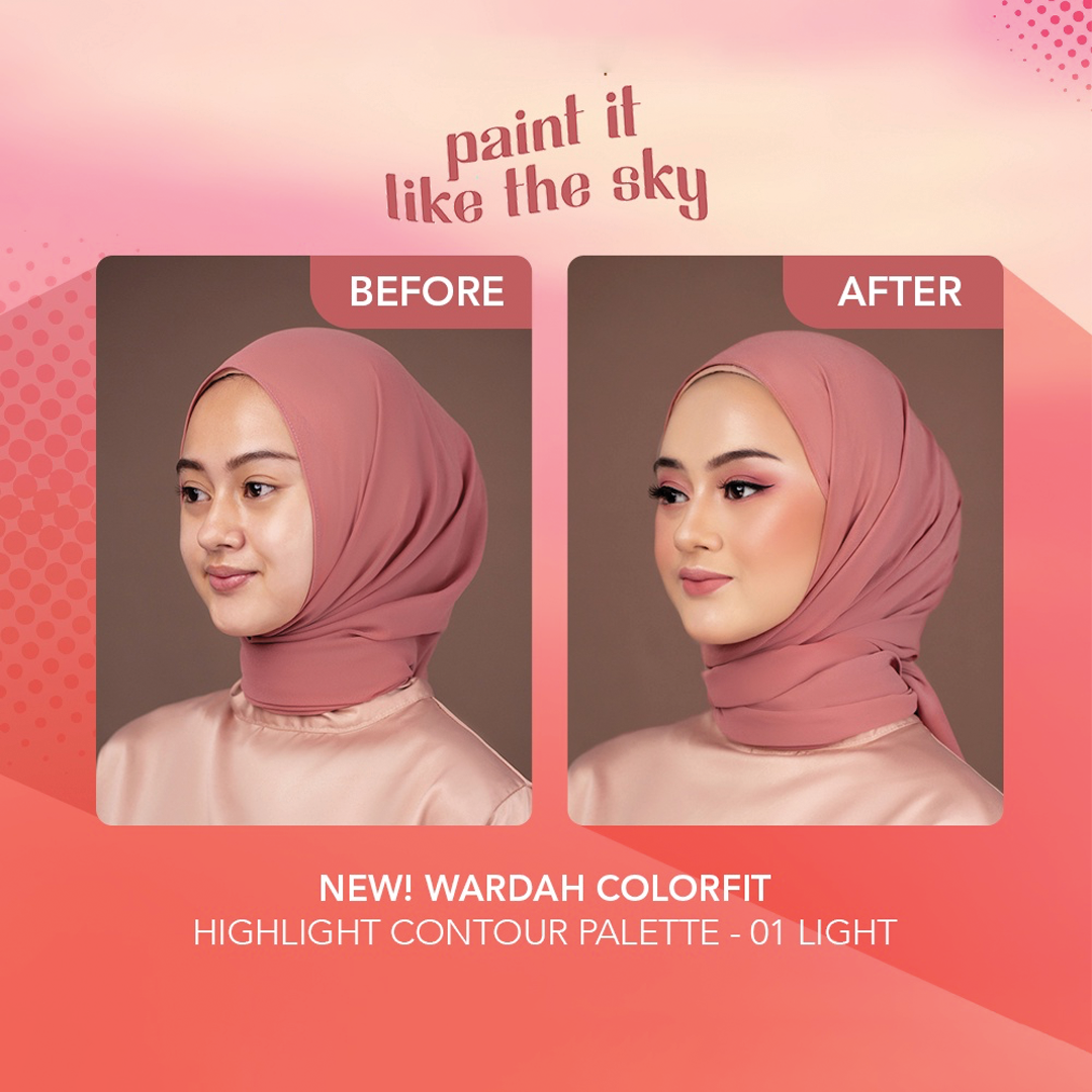 Wardah Colorfit Highlight Contour Palette