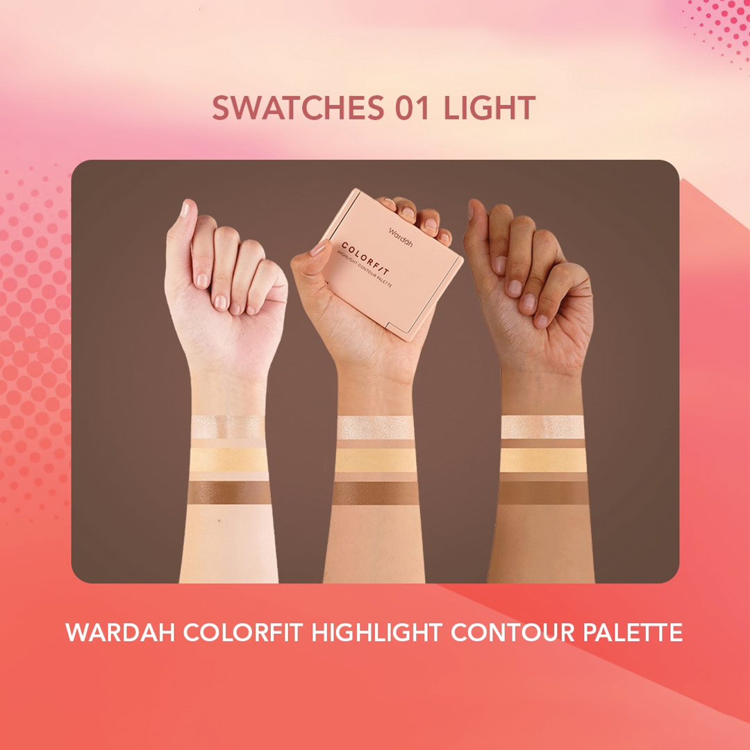 Wardah Colorfit Highlight Contour Palette