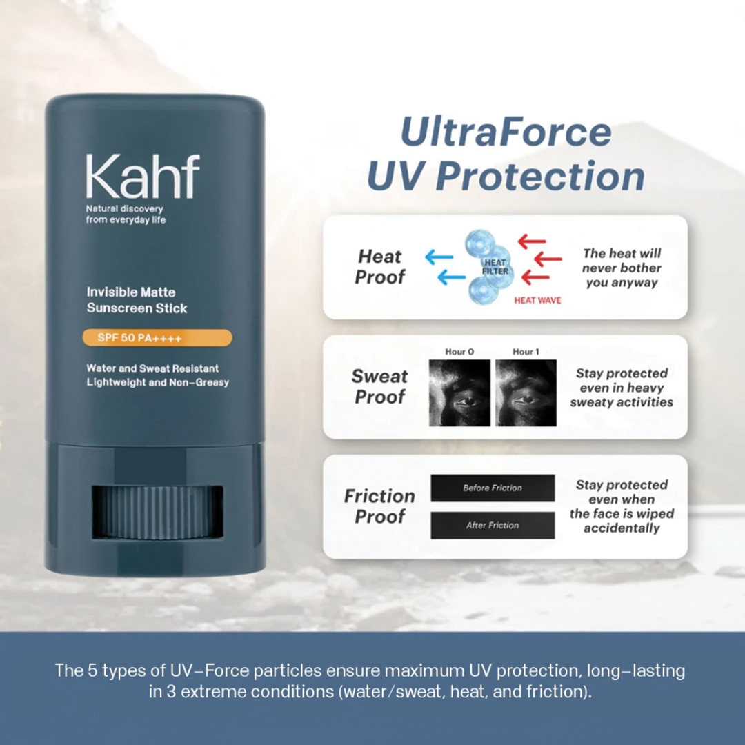 Kahf Invisible Matte Sunscreen Stick 22 g