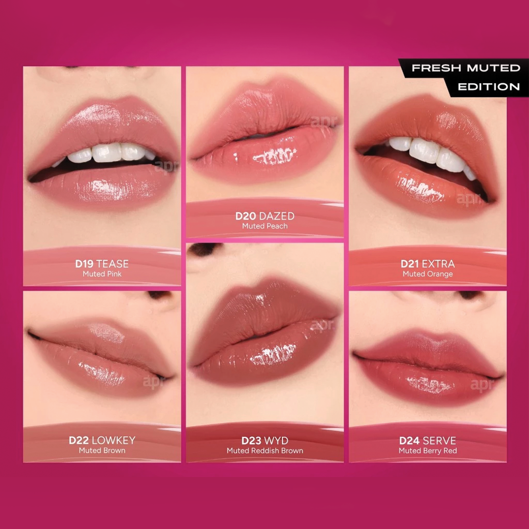 MAKEOVER Powerstay Glazed Lock Lip Pigment|Plump and Glazy Lips|Waterproof Lipstick|