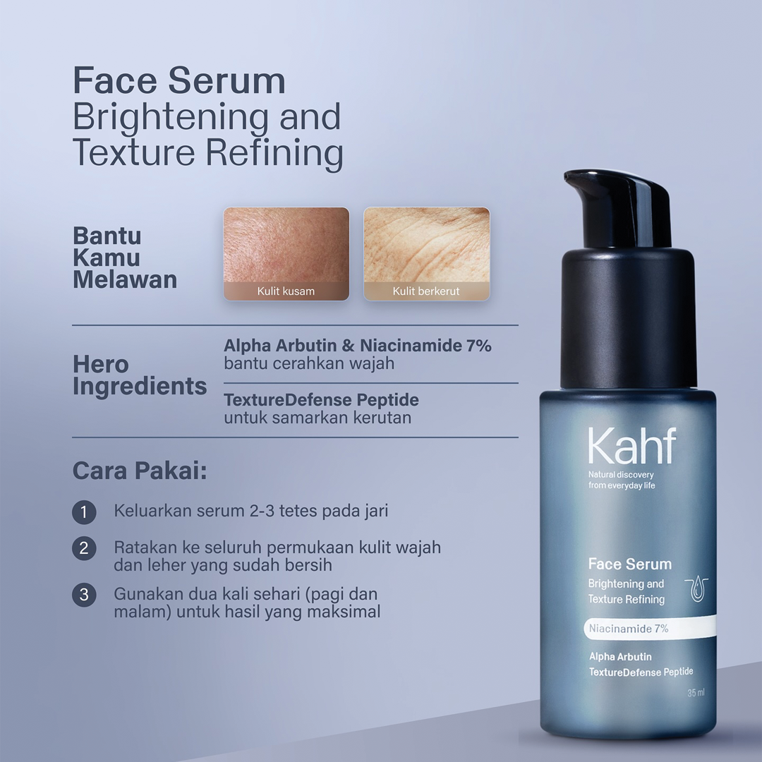 Kahf Brightening and Texture Refining Face Serum 35 ml -  Niacinimide 7%