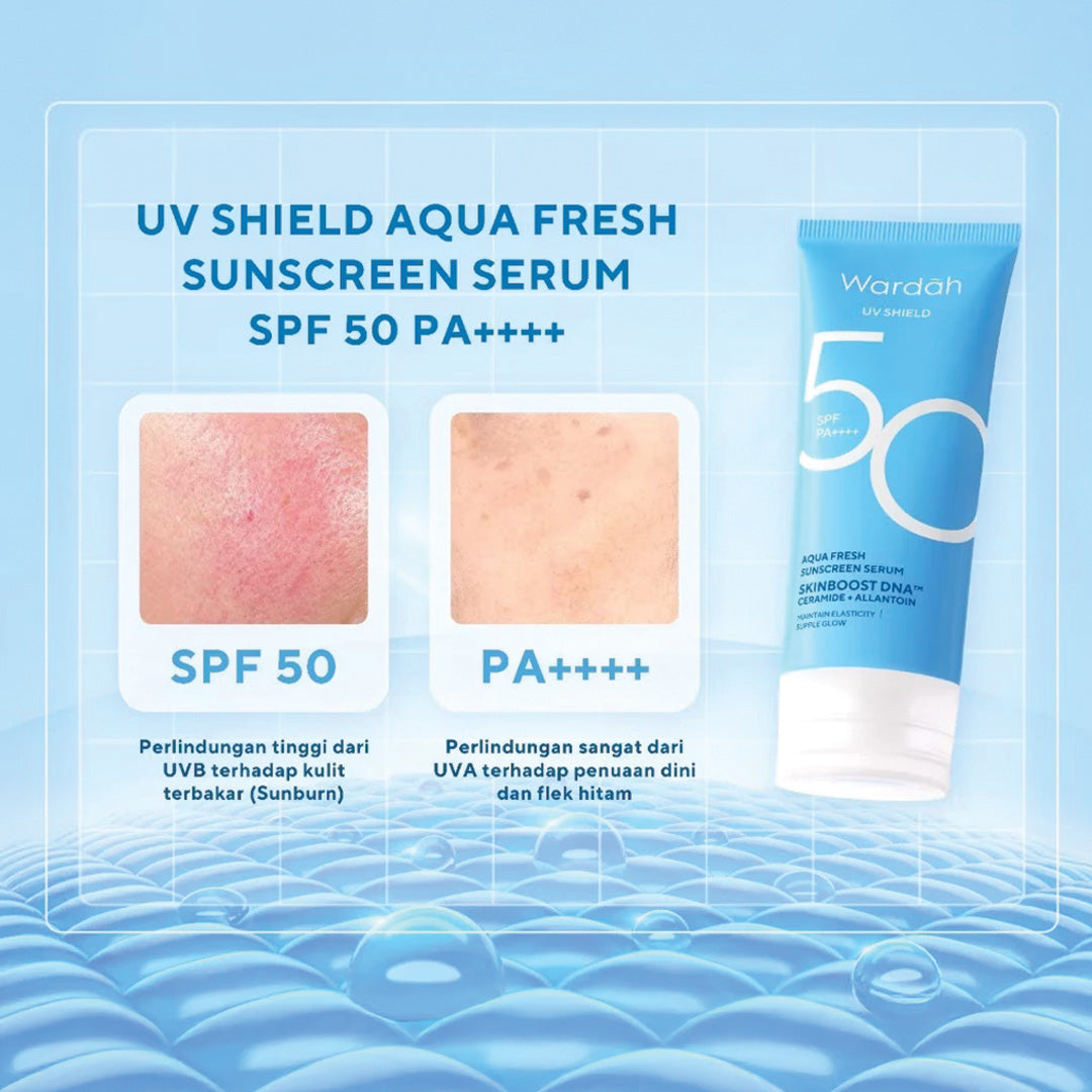 Wardah UV Shield Aqua Fresh Sunscreen Serum SPF 50 PA++ 30 ml