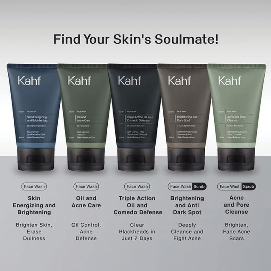 Kahf Triple Action Oil and Comedo Defense Face Wash 100 ml