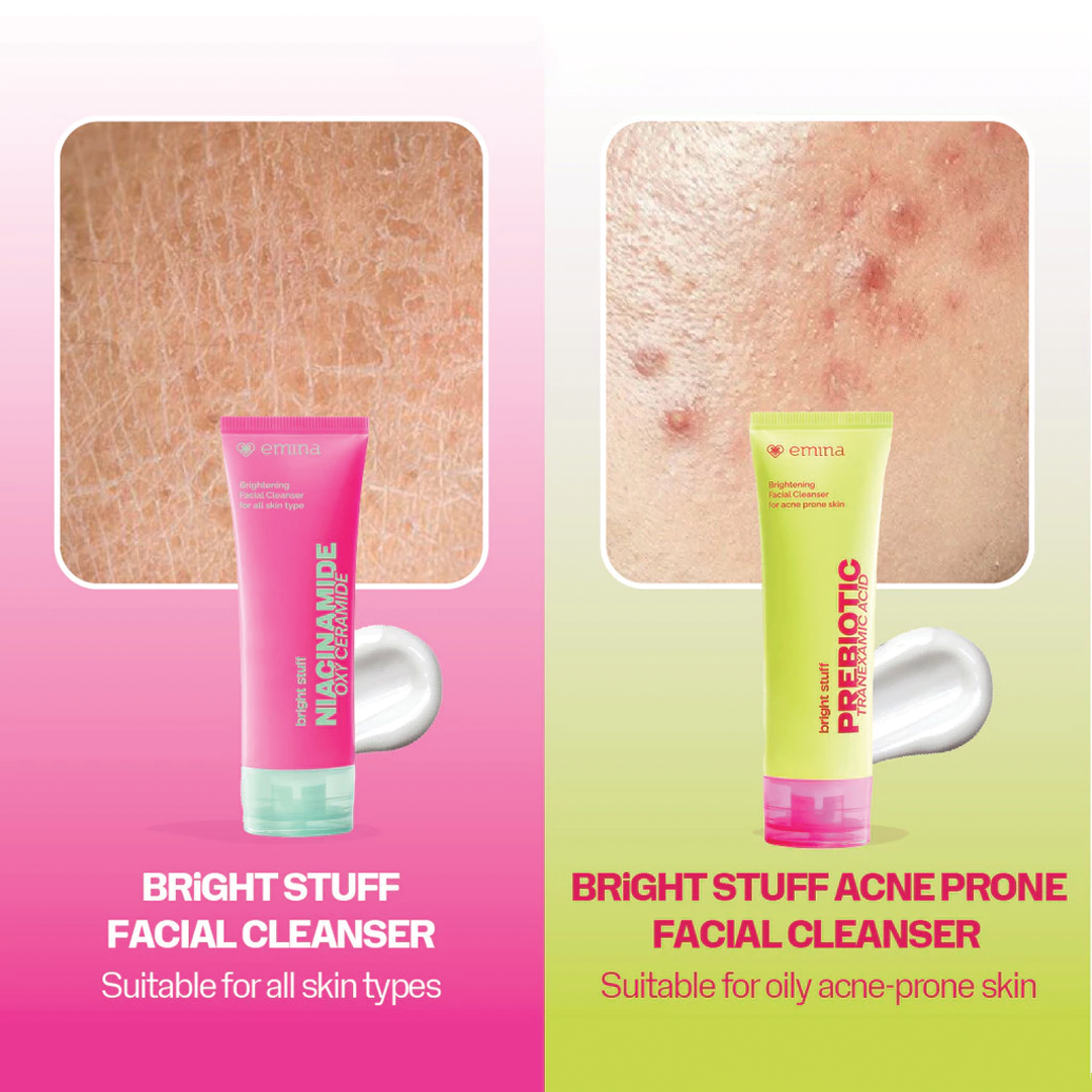 Emina Bright Stuff Prebiotic Tranexamic Acid Brightening Facial Cleanser 100ml