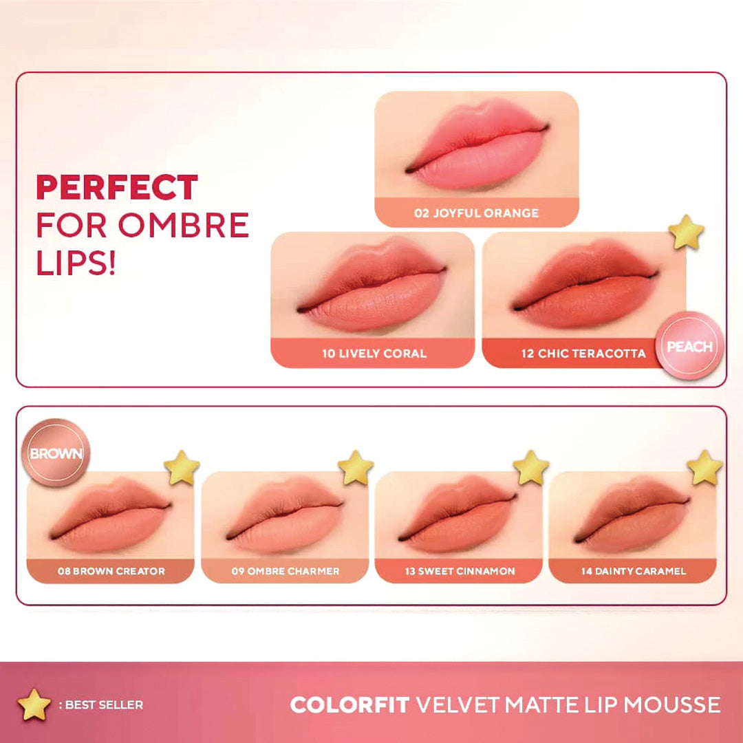 Wardah Colorfit Velvet Matte Lip Mousse – Long-Lasting & Waterproof