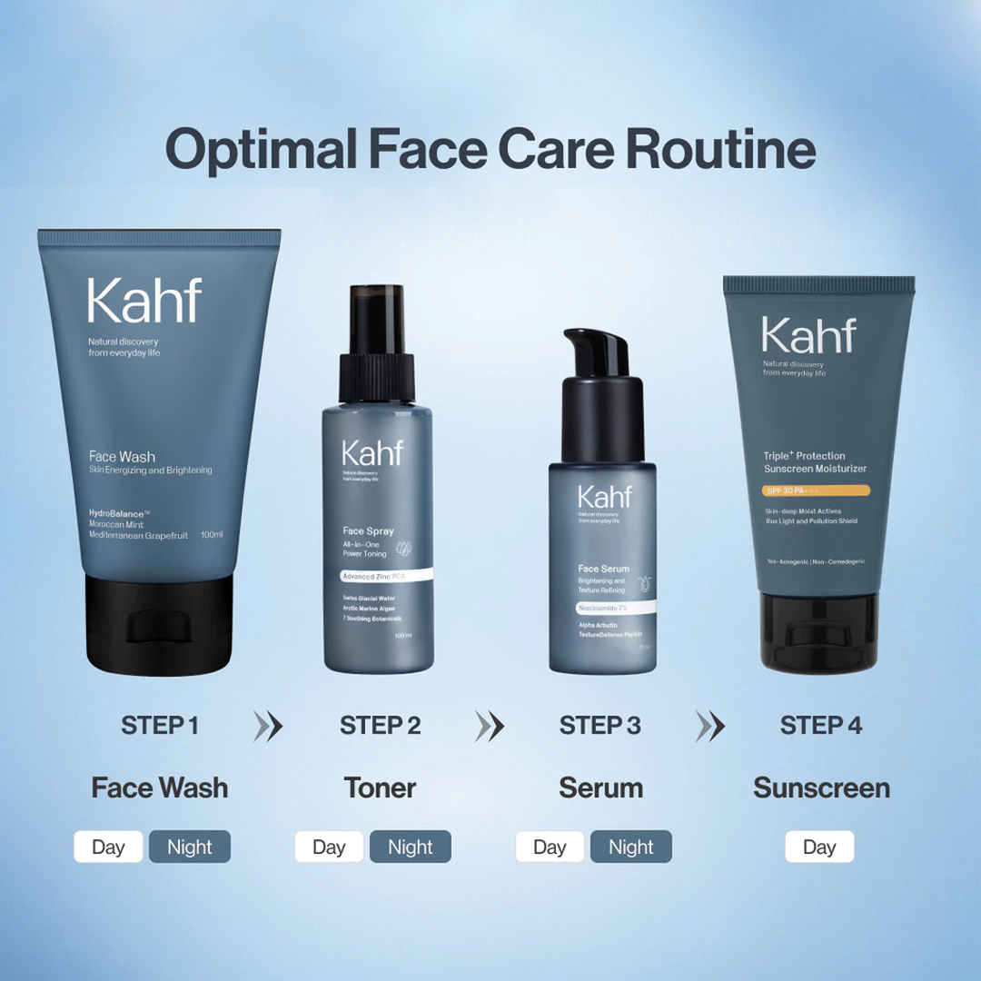 Kahf Oil Free Refreshing and Hydrating All-in-One PowerToning Face Spray 100 ml - Advanced Zinc PCA - Semburan Muka