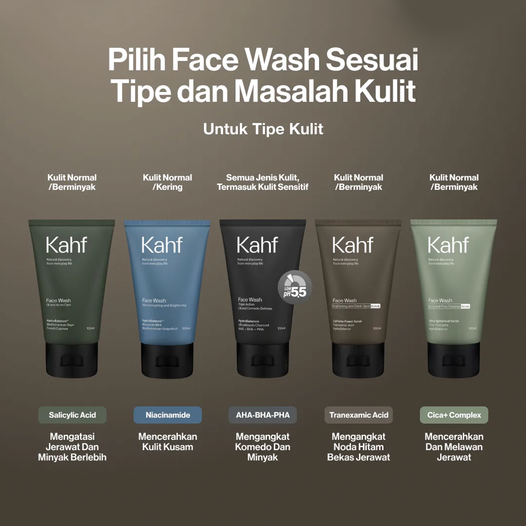 Kahf Brightening and Dark Spot Scrub Face Wash 100 ml