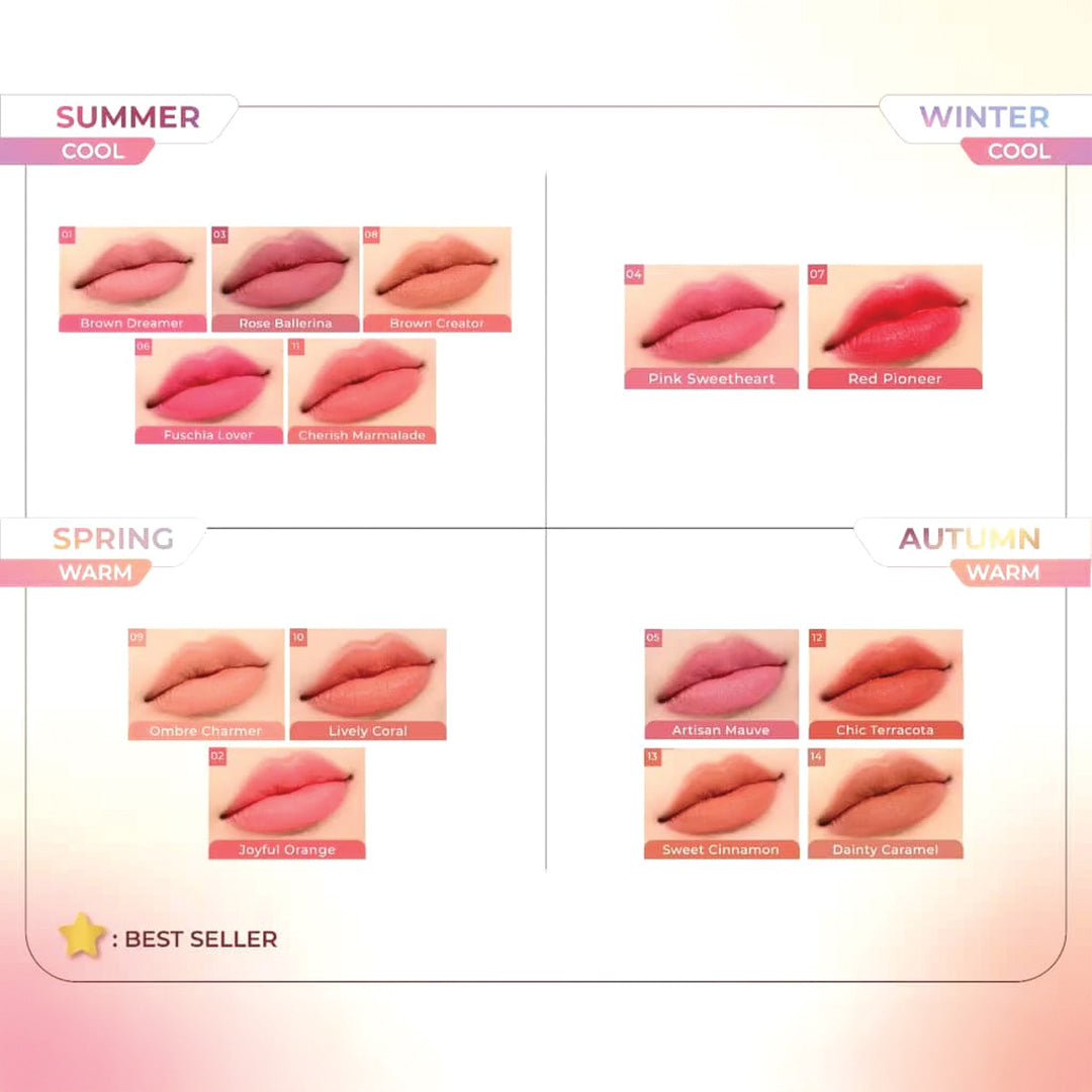 Wardah Colorfit Velvet Matte Lip Mousse – Long-Lasting & Waterproof
