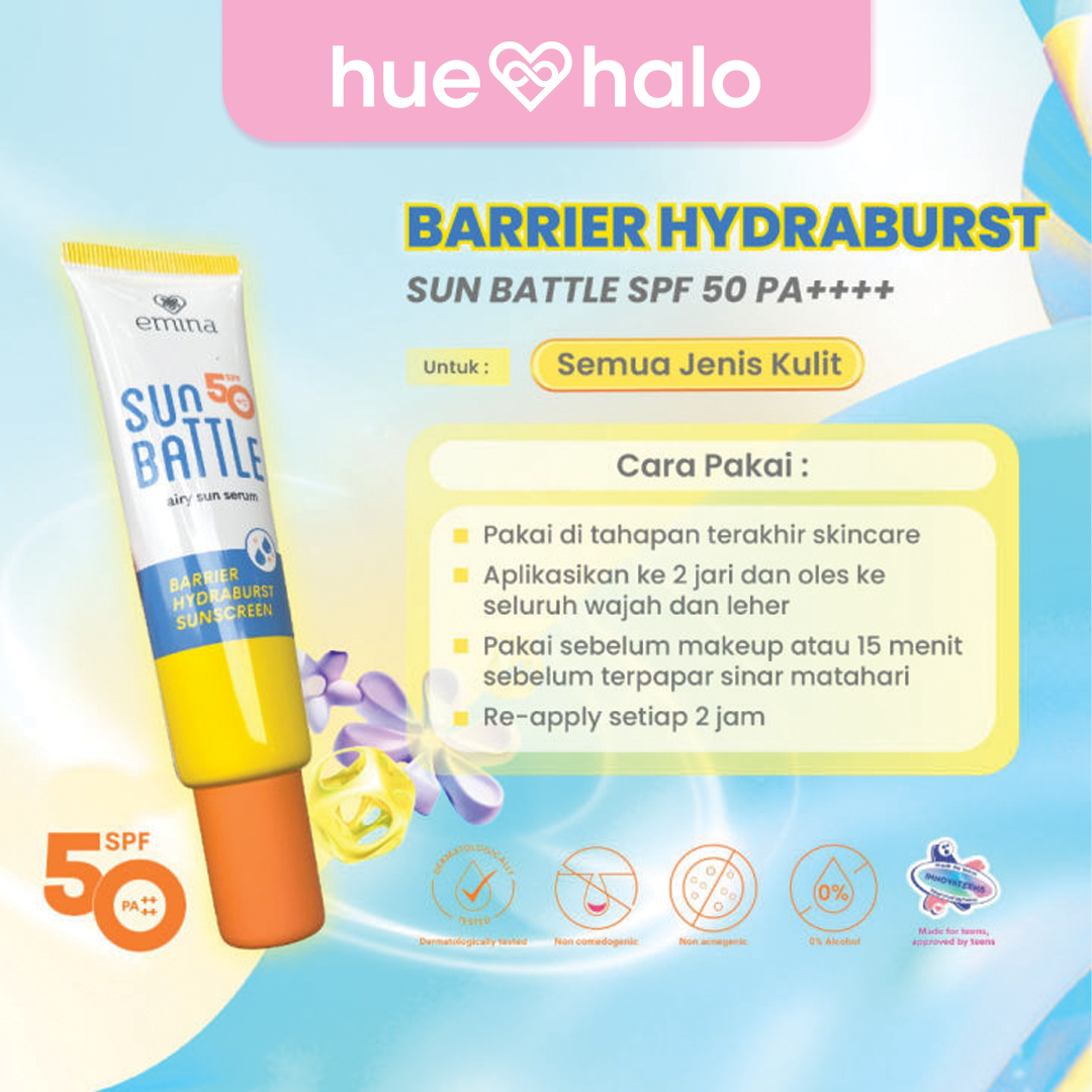 Emina Sun Battle SPF 50 PA++++ Barrier Hydraburst Sunscreen 30 ml