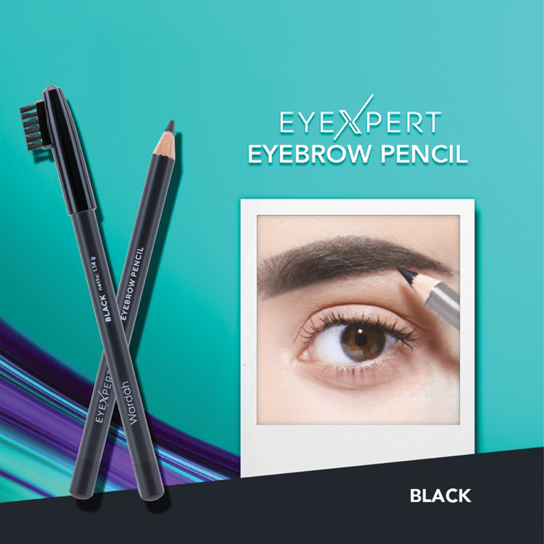 Wardah EyeXpert Eyebrow Pencil - Creamy texture, Long last, Easy to use