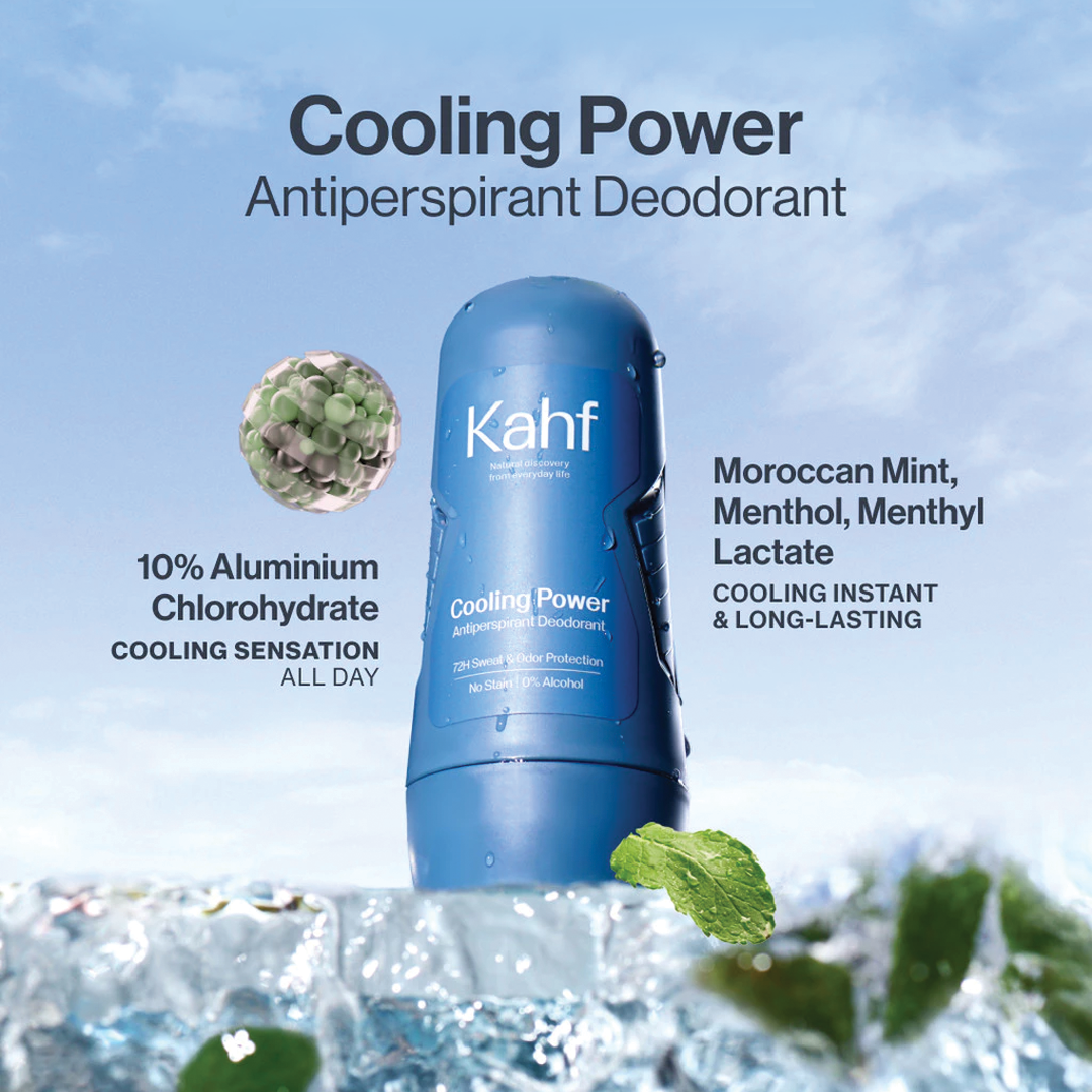 Kahf Anti Perspirant Deodorant Roll On (45ml) 72H Invisible & Sweat Protection