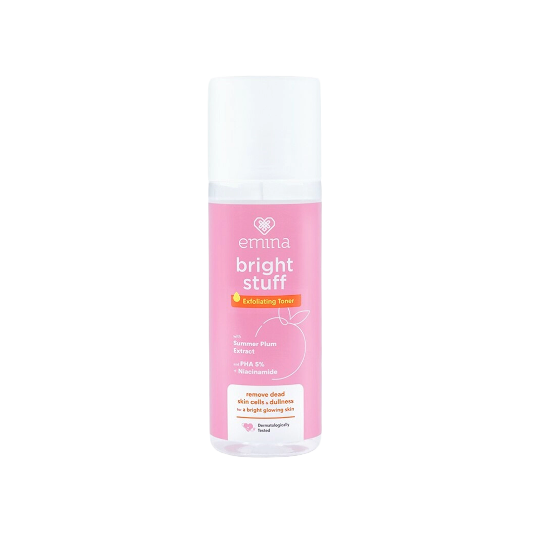 Emina Bright Stuff Exfoliating Toner 100 ml - Brightening & Glowing