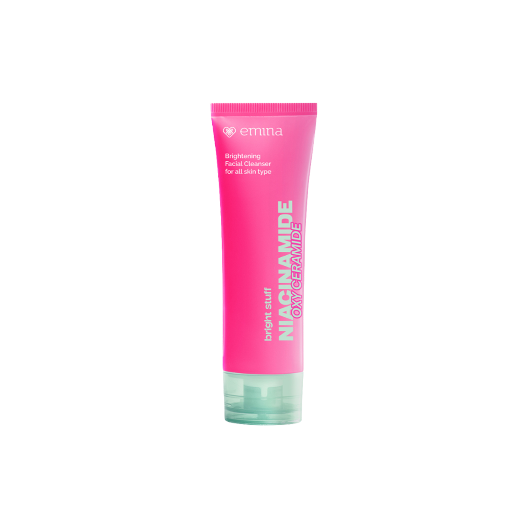EMINA Bright Stuff Niacinamide Oxy Ceramide Facial Brightening Cleanser 100ml | Clears dullness